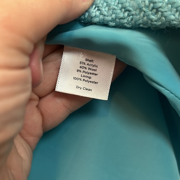 Turquoise Talbots Coat - Picture 7 of 7